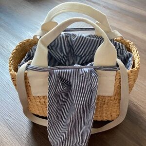 Muun basket straw bag summer beach vacation picnic